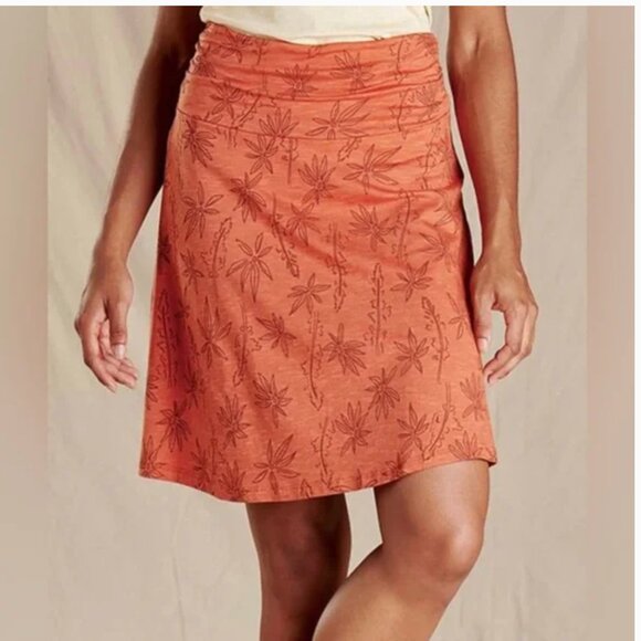 NWTToad & Co. Chaka Skirt in Poppy Airy Floral Size XL Built in Bike Shorts - Picture 1 of 2